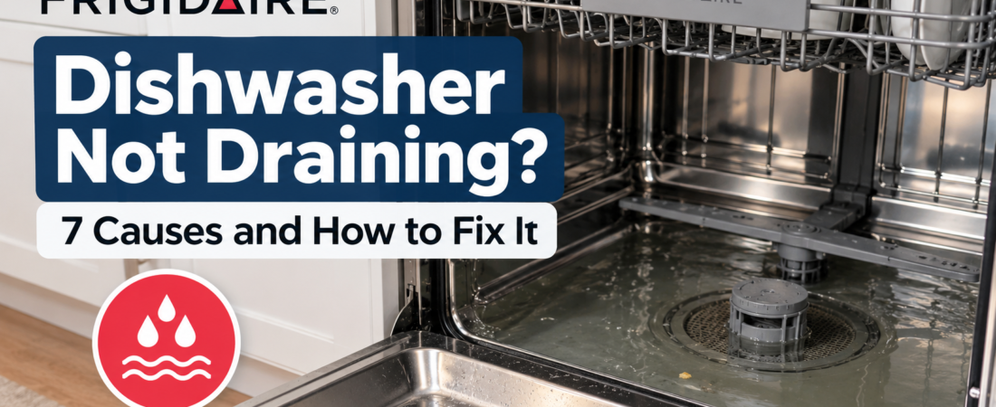 Frigidaire Dishwasher Not Draining? 7 Causes and How to Fix It