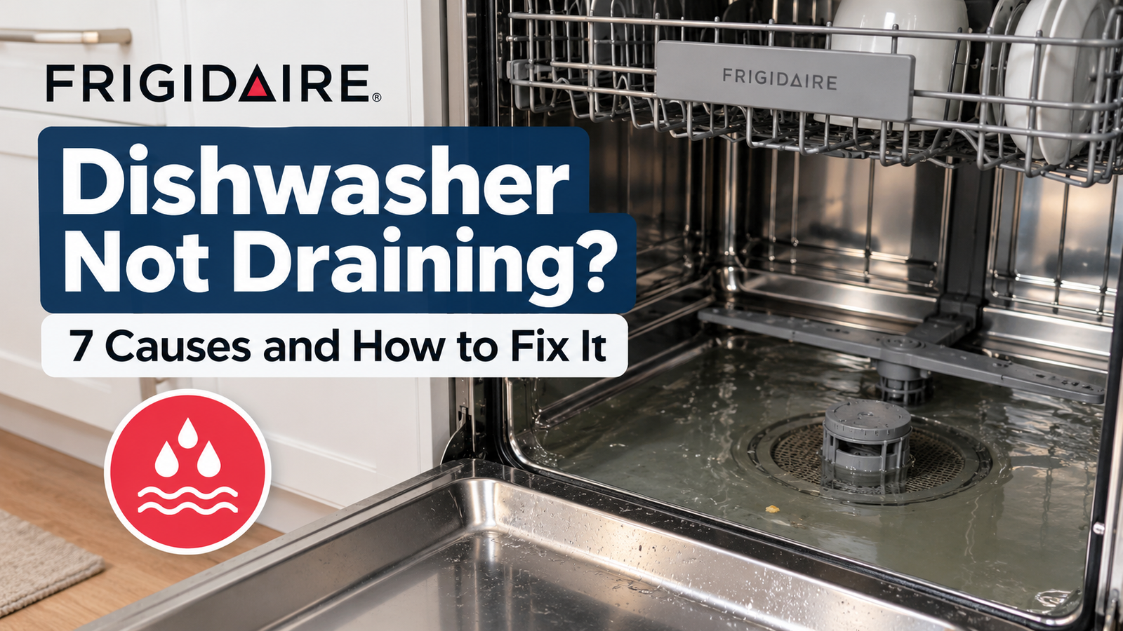 Frigidaire Dishwasher Not Draining? 7 Causes and How to Fix It