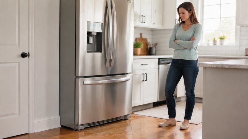 Refrigerator Leaking Water? 6 Common Causes and Safe Checks